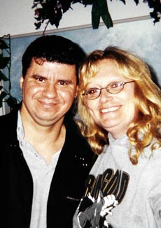 Dennis Santiago with his girlfriend, Dee Oberle.