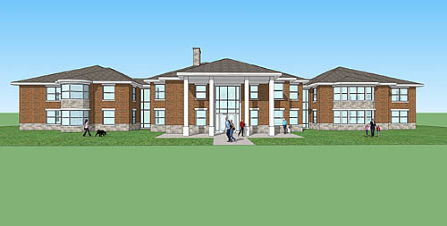 Pennsylvania School for the Deaf in Edgewood is planning to demolish its 50-year-old boys' dormitory to make way for a new facility, shown here. Students will be grouped by age, and genders will alternate by floor.